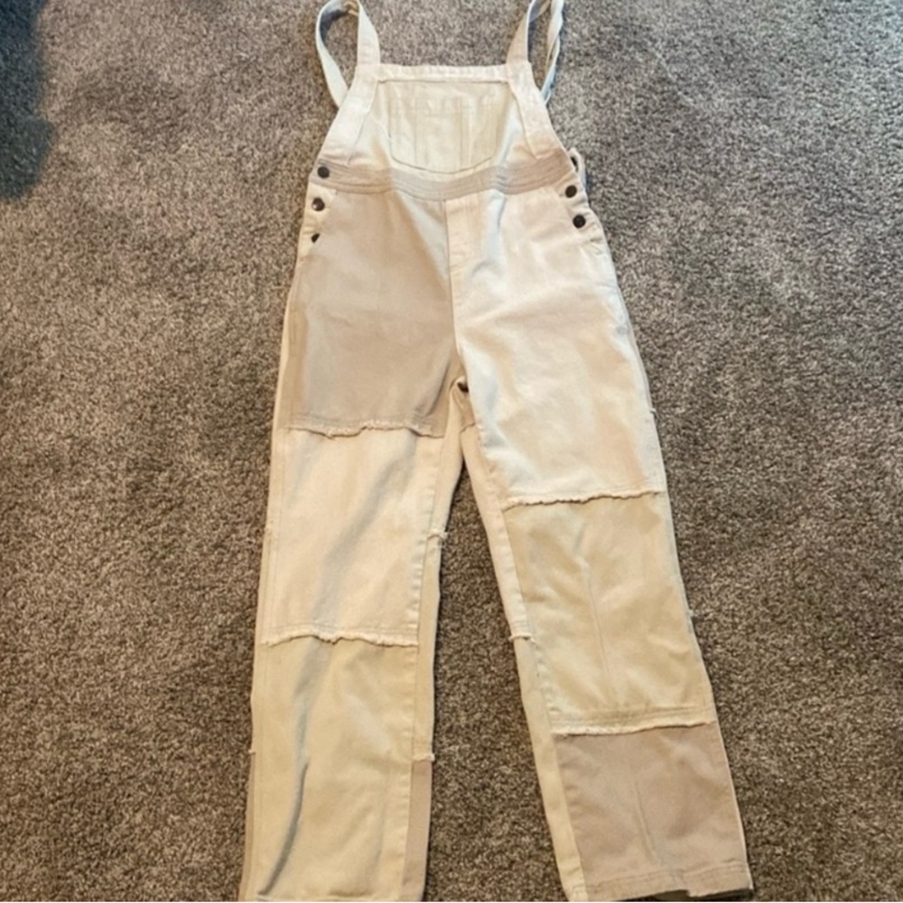 Women's Beige Overalls
